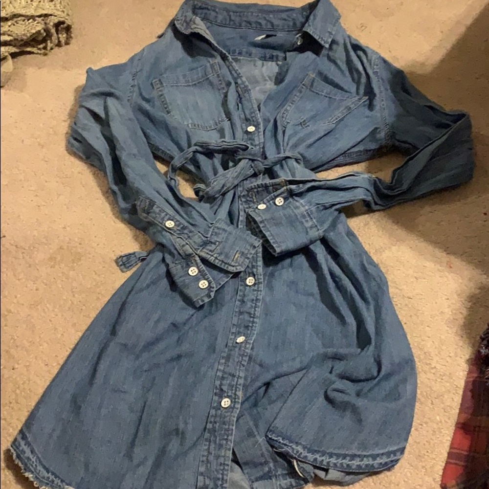 Blue Jean dress with belt